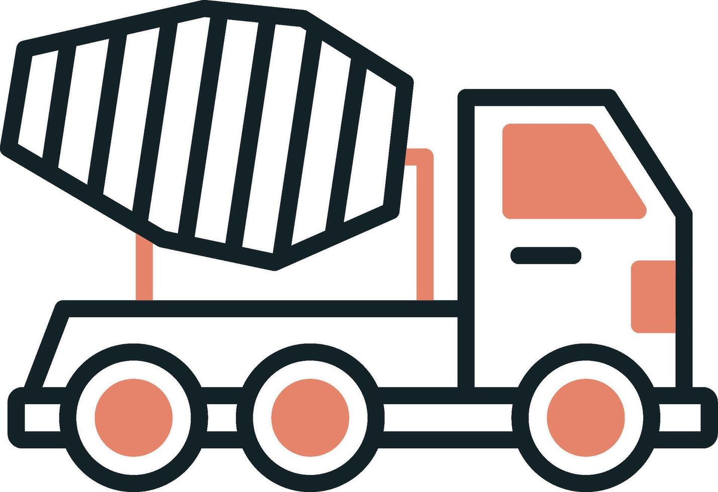 Mixer Truck Vecto Icon vector