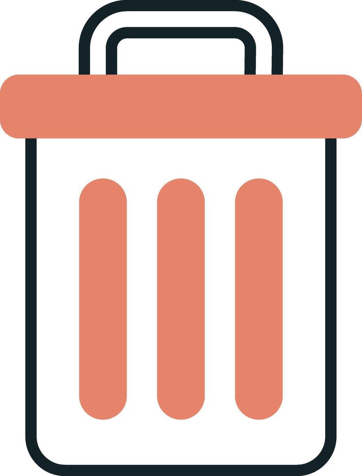 Trash Bin Vecto Icon vector