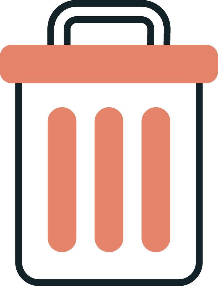 Trash Bin Vecto Icon vector