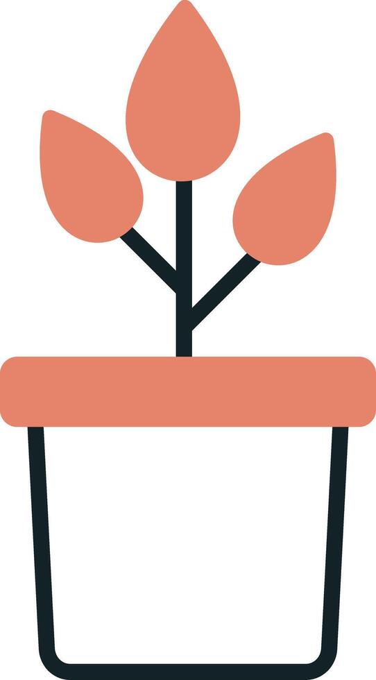 Plant Pot Vecto Icon vector
