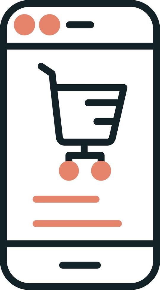 Online Phone Marketing Vecto Icon vector