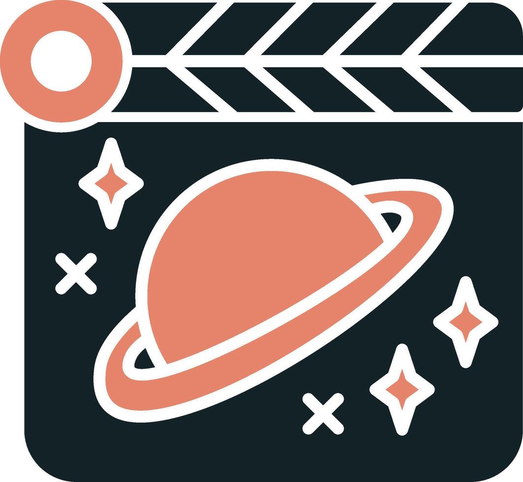 espacio película vecto icono vector