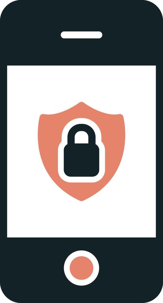 Mobile Security Vecto Icon vector