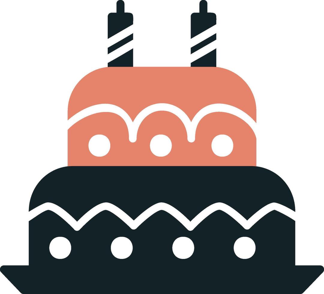 cumpleaños pastel vecto icono vector