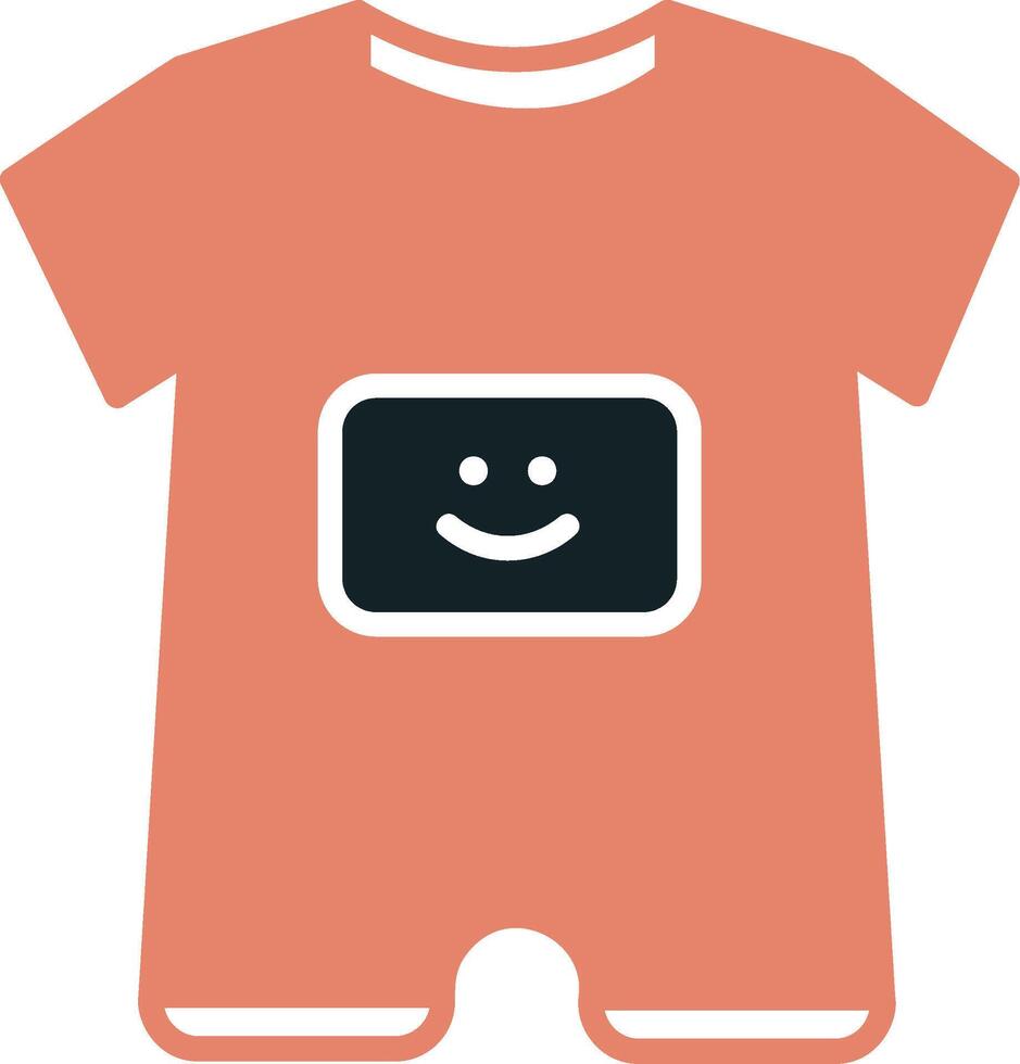 Baby Boy Outfit Vecto Icon vector
