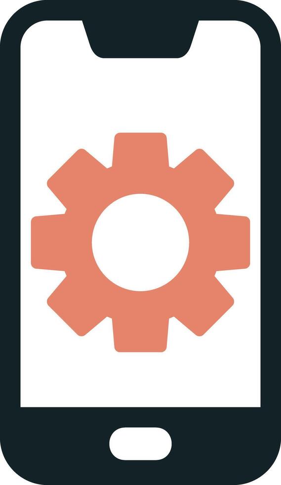 Mobile Setting Vecto Icon vector