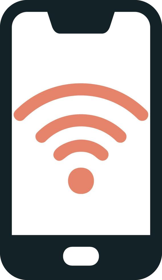 teléfono inteligente Wifi vecto icono vector