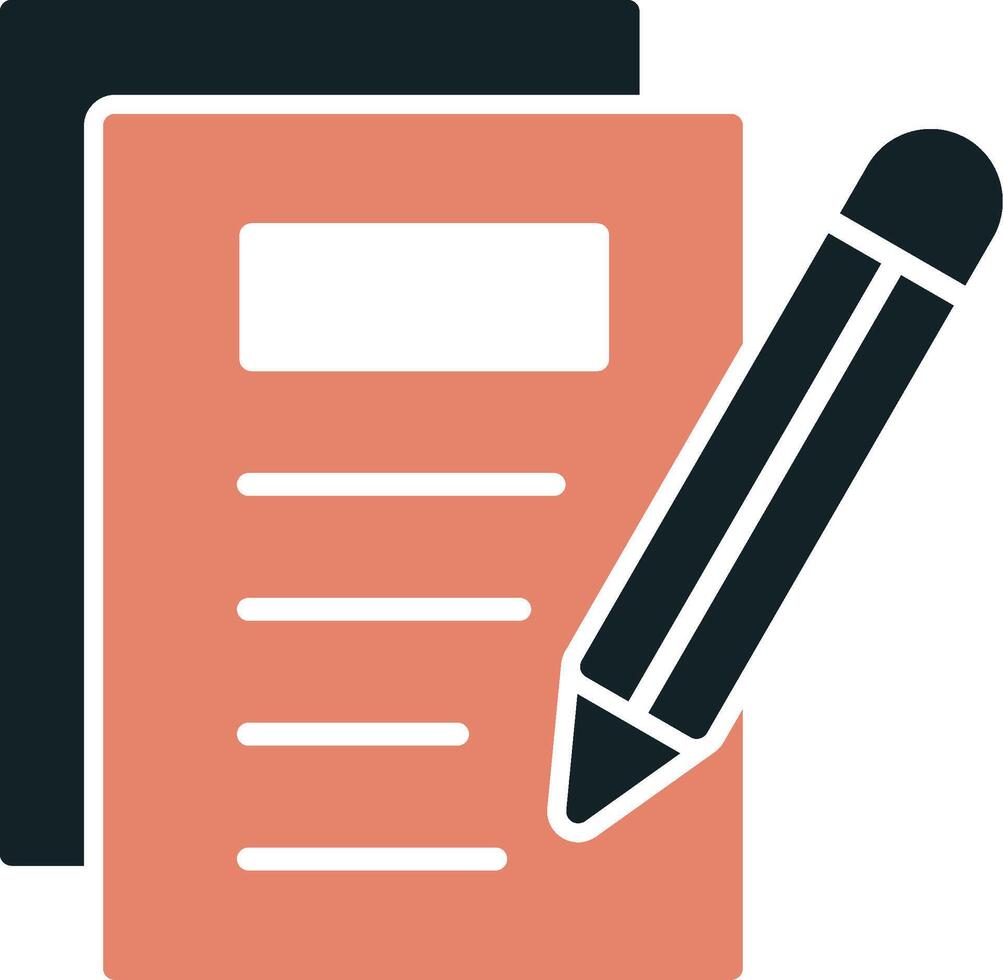 Notes Writing Vecto Icon vector