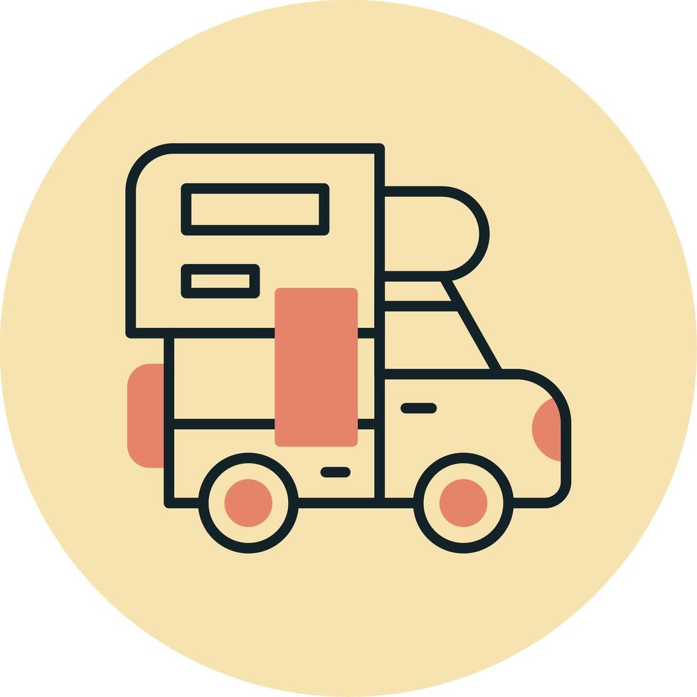 camper vecto icono vector