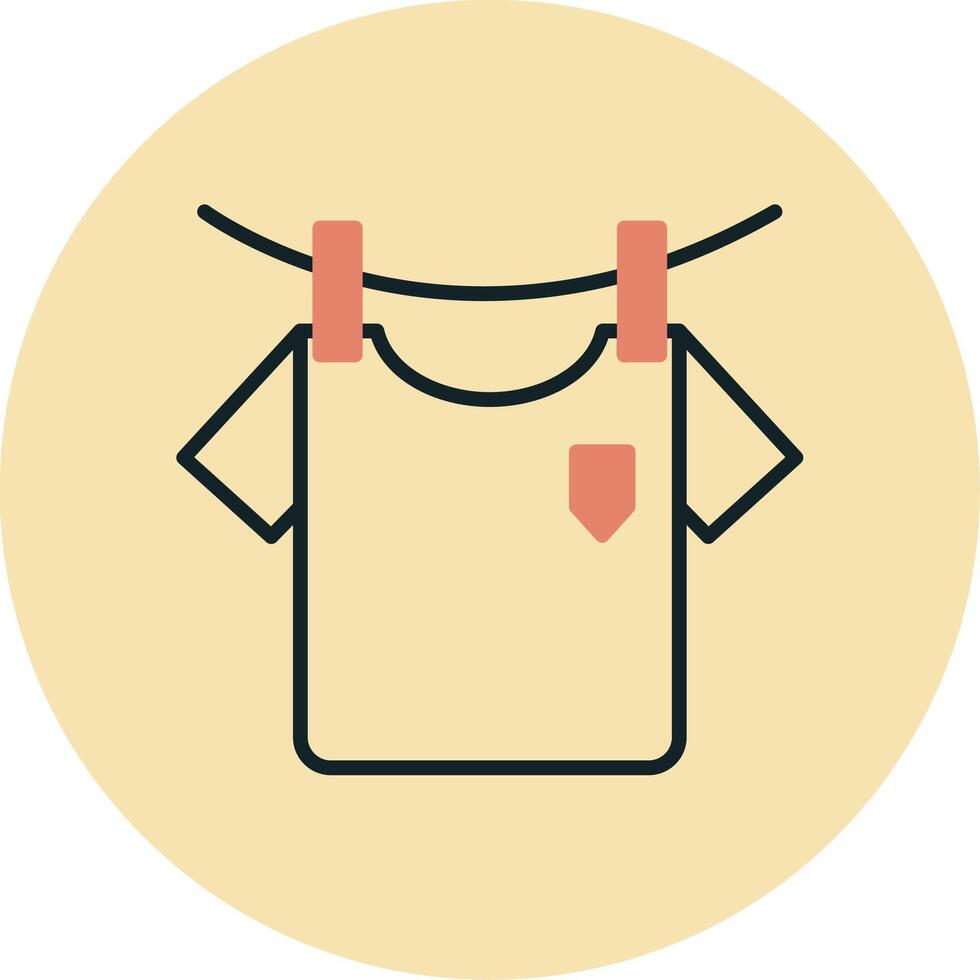 Washing Clothes Vecto Icon vector