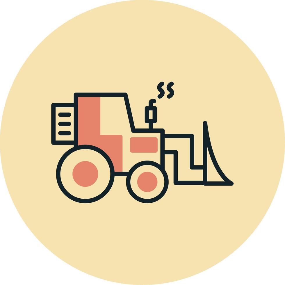 Bulldozer Vecto Icon vector