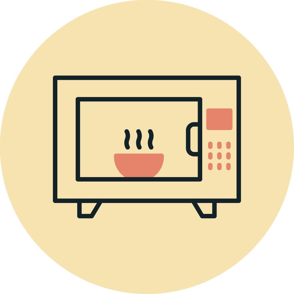 Microwave Oven Vecto Icon vector