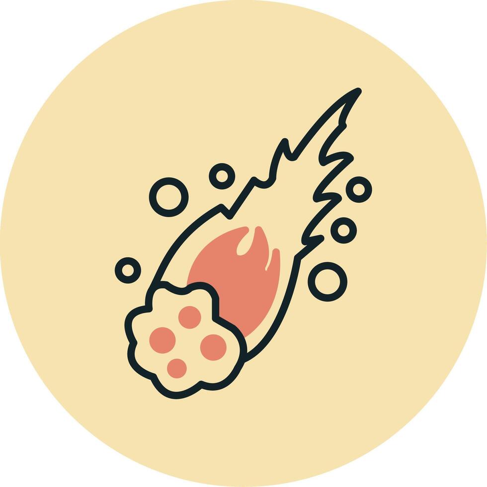 Meteor Vecto Icon vector