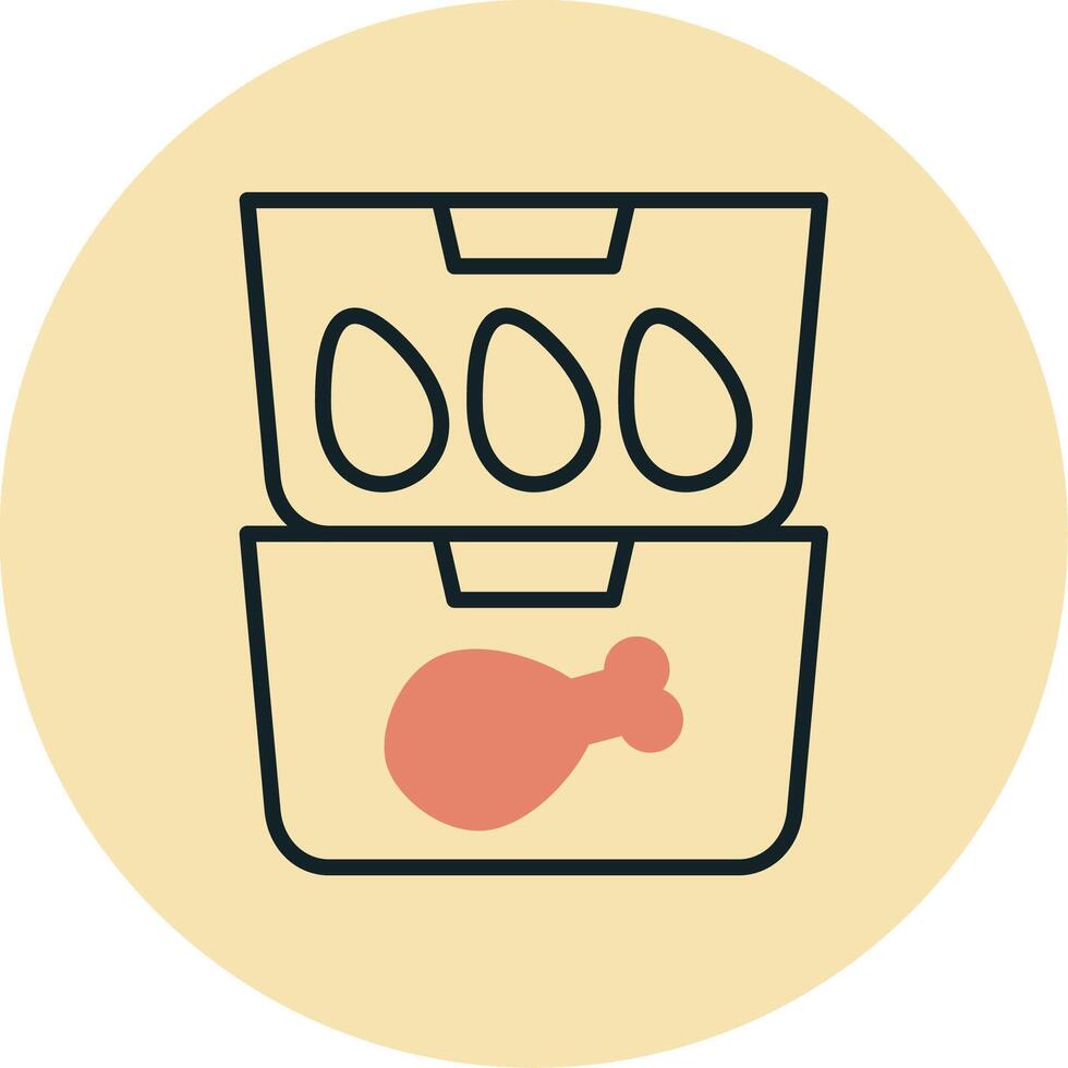 Food Containers Vecto Icon vector