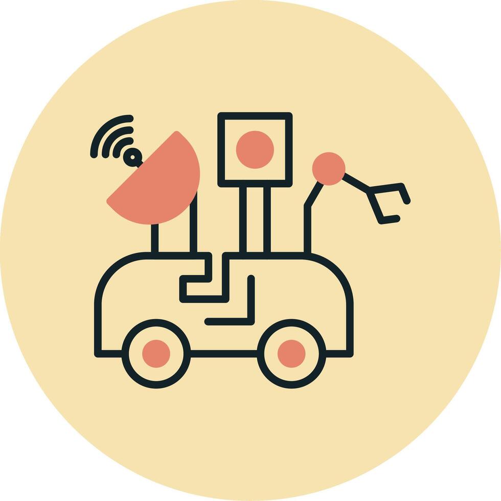 Moon Rover Vecto Icon vector