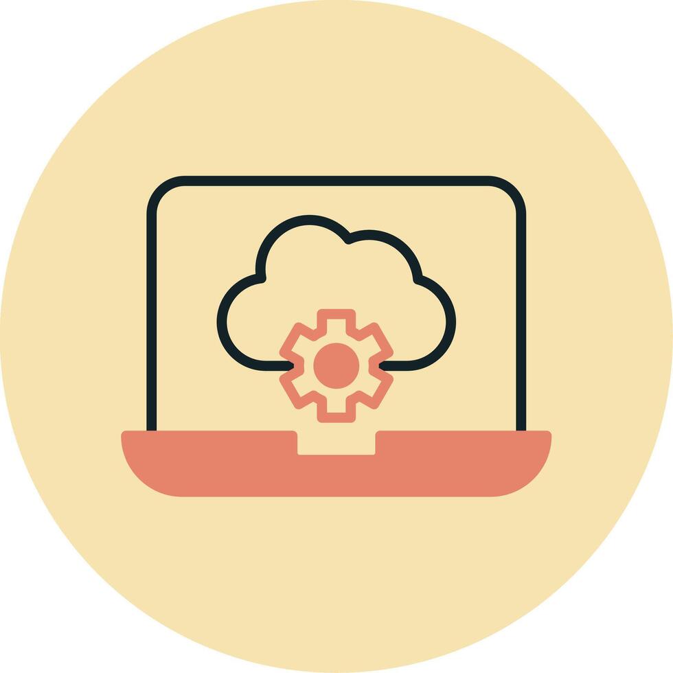 Cloud Computing Vecto Icon vector