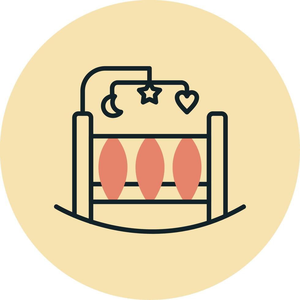 Crib Vecto Icon vector