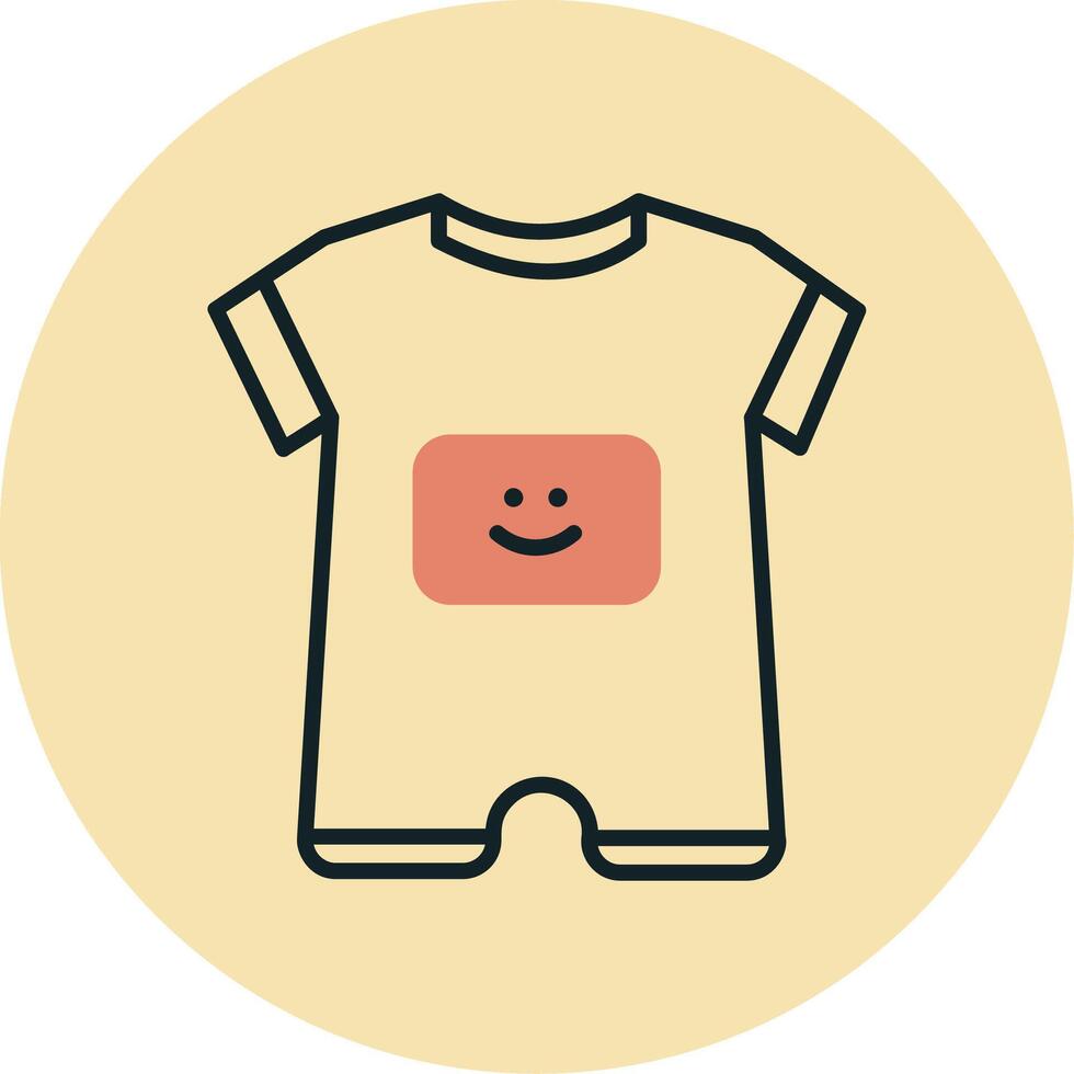 Baby Boy Outfit Vecto Icon vector