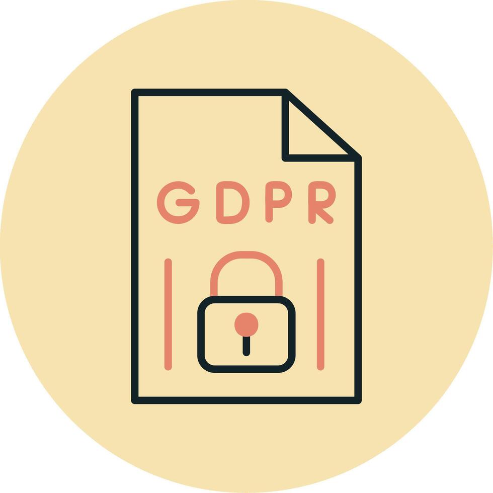 GDPR Vecto Icon vector
