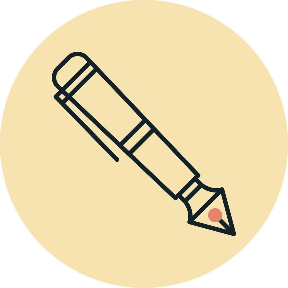 Fountain Pen Vecto Icon vector