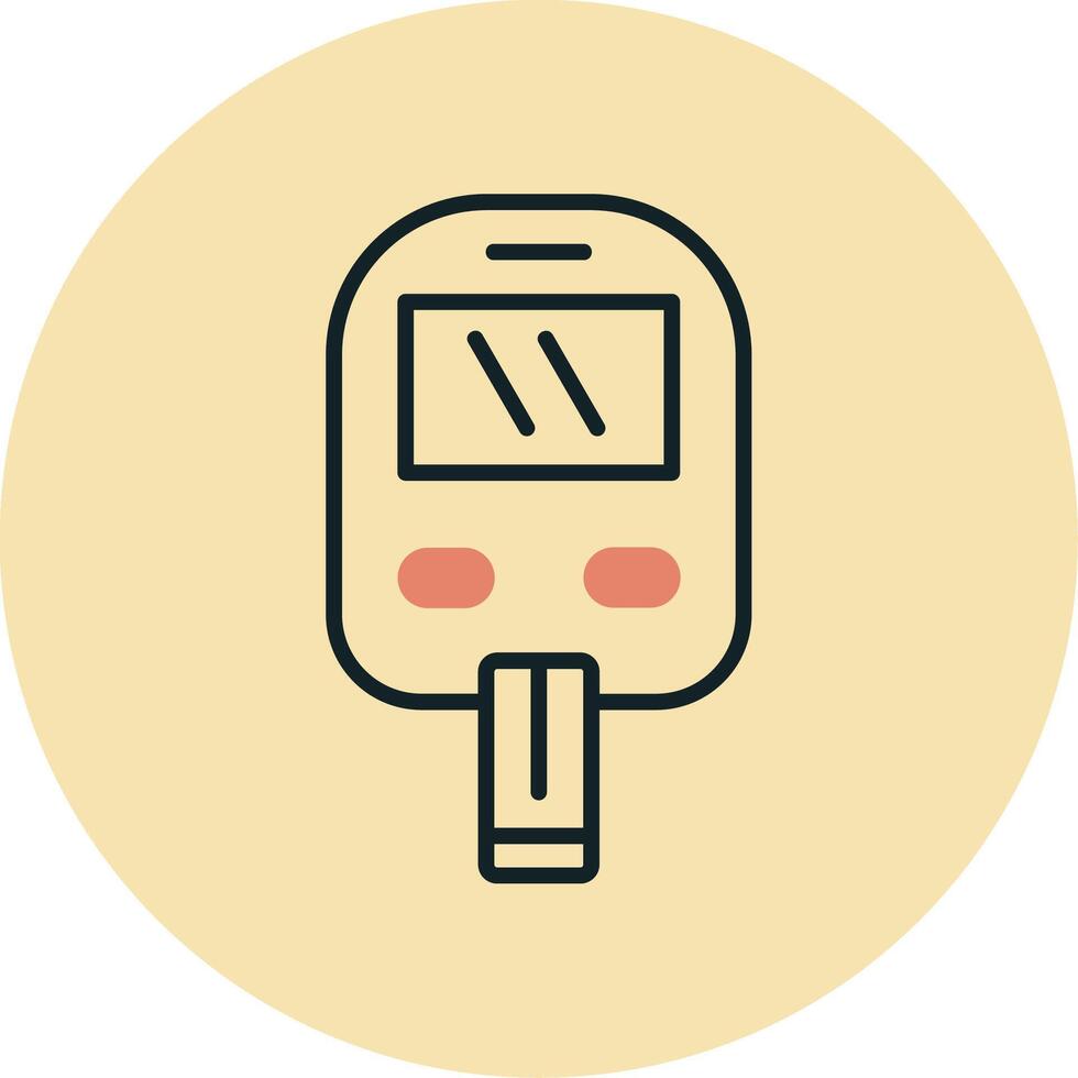 glucómetro vecto icono vector