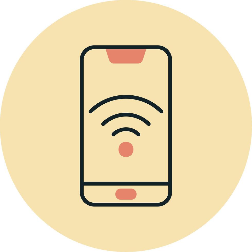 Smartphone Wifi Vecto Icon vector