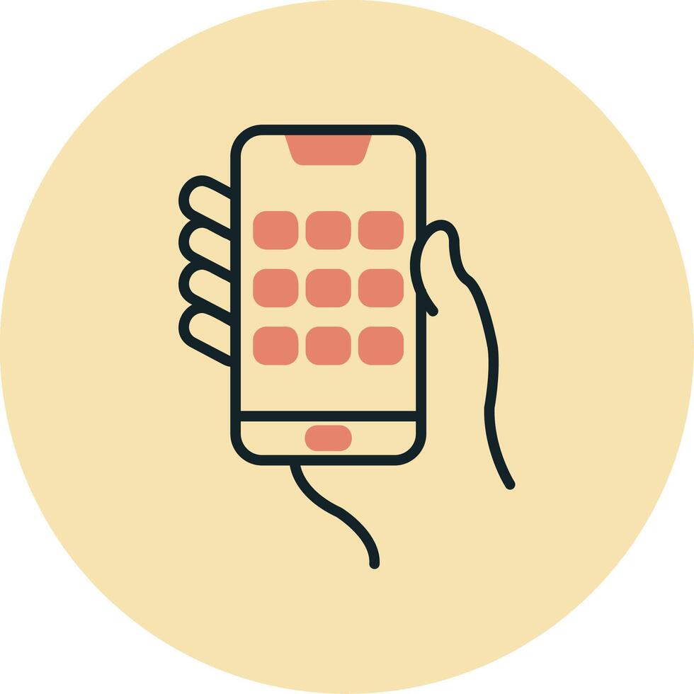 Dial Screen Vecto Icon vector