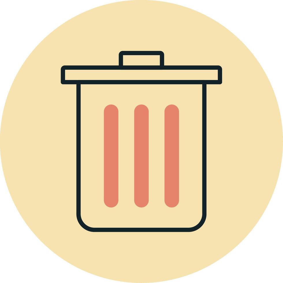 Dustbin Vecto Icon vector