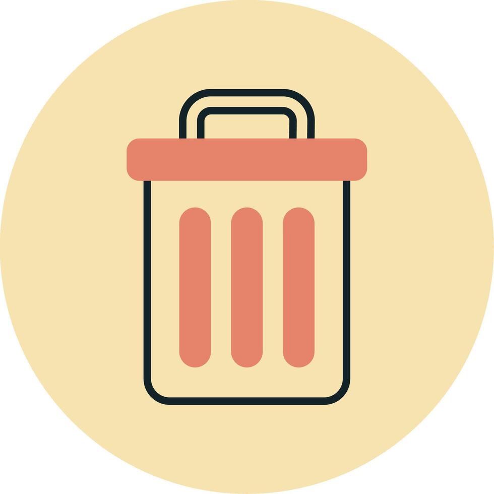 Trash Bin Vecto Icon vector