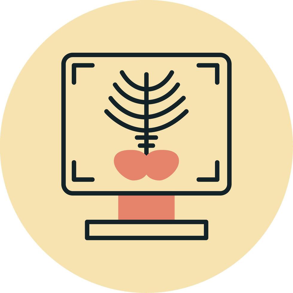 X-ray Bone Vecto Icon vector