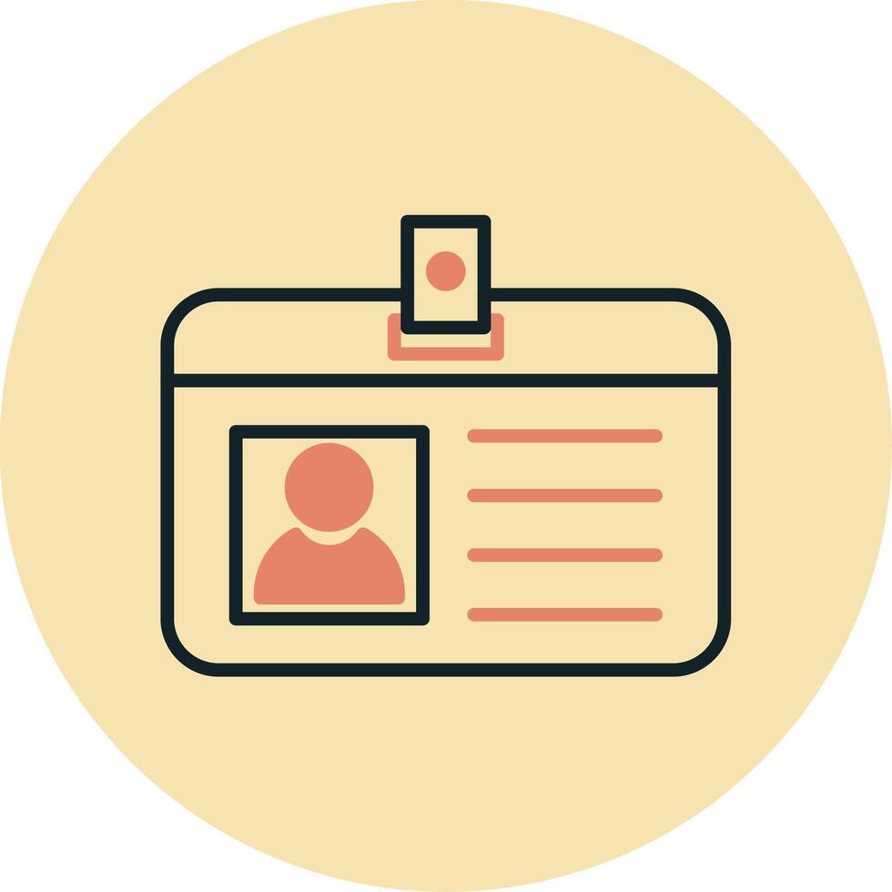 Identification Card Vecto Icon vector