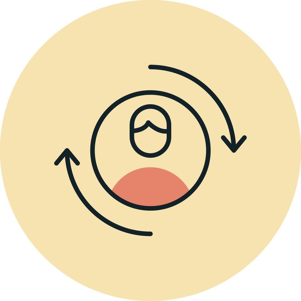 Returning Visitor Vecto Icon vector