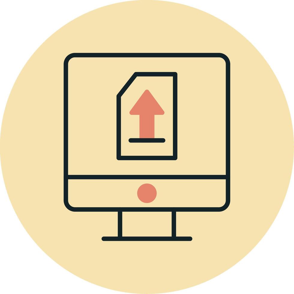 Upload File Vecto Icon vector