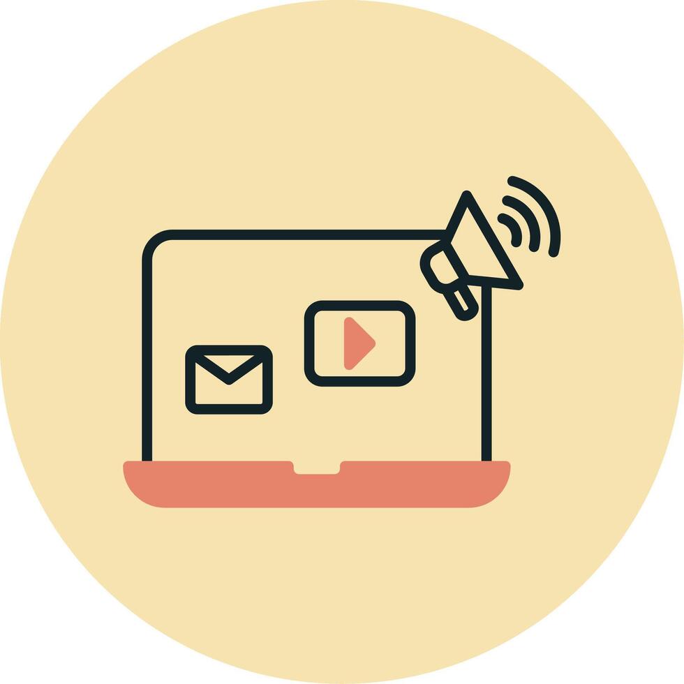 Social Media Marketing Vecto Icon vector