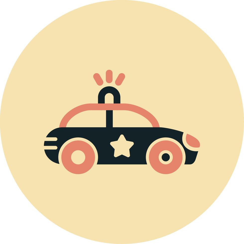 Police Car Vecto Icon vector