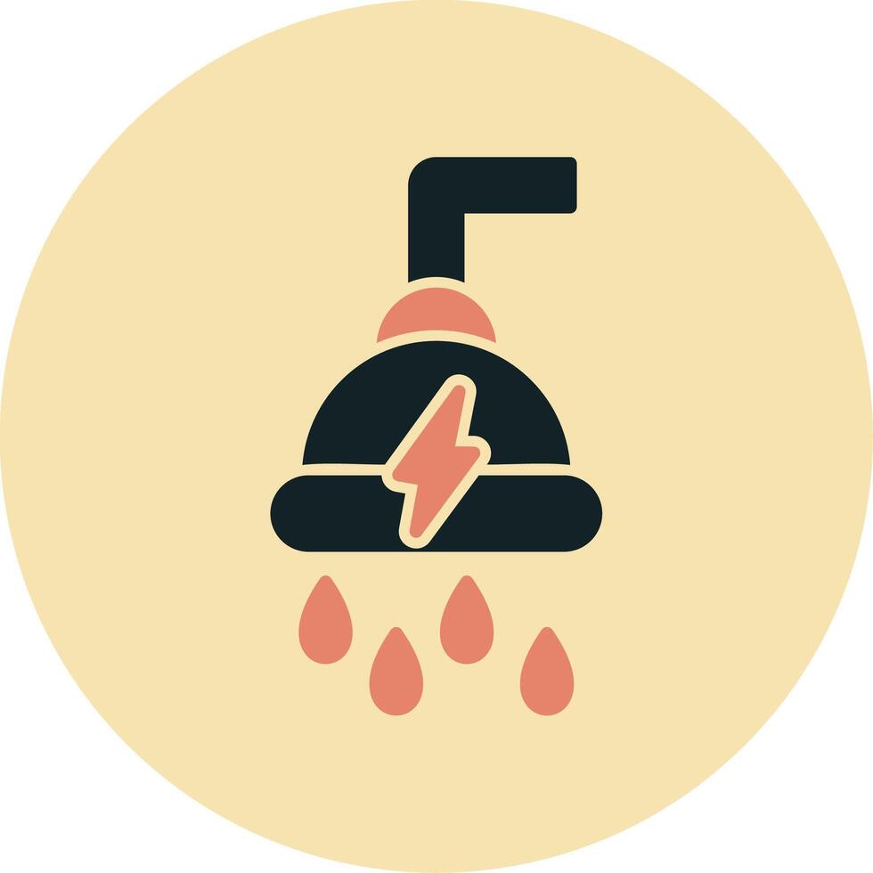 Power Shower Vecto Icon vector