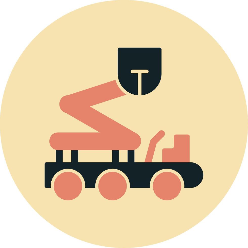 Boom Lift Vecto Icon vector