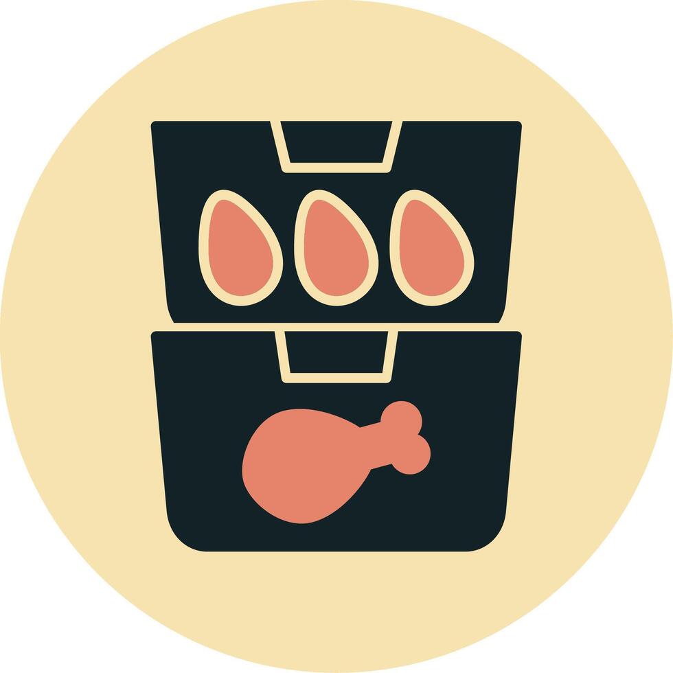 Food Containers Vecto Icon vector