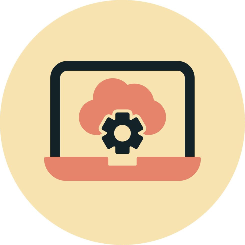 Cloud Computing Vecto Icon vector