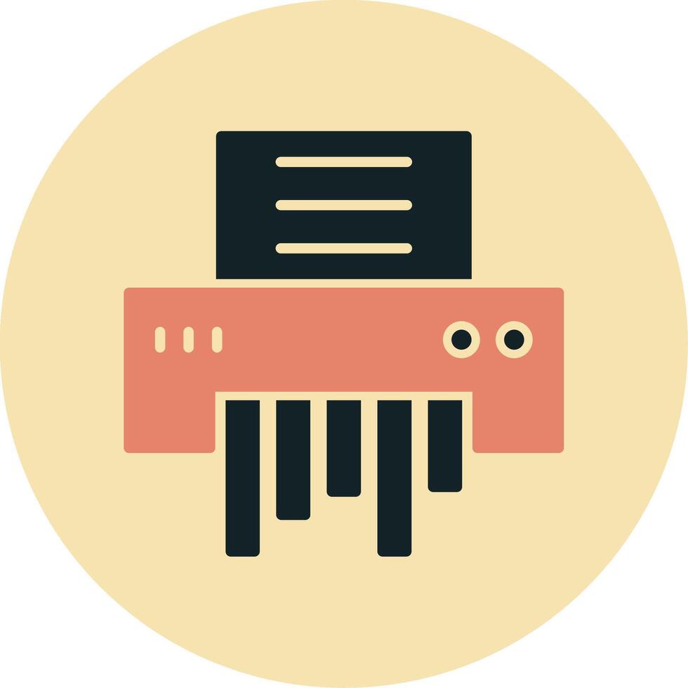 Paper Shredder Vecto Icon vector