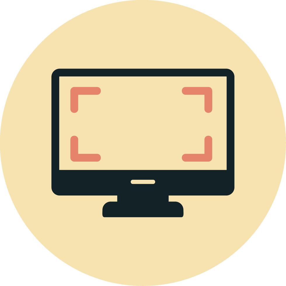 Monitor Vecto Icon vector