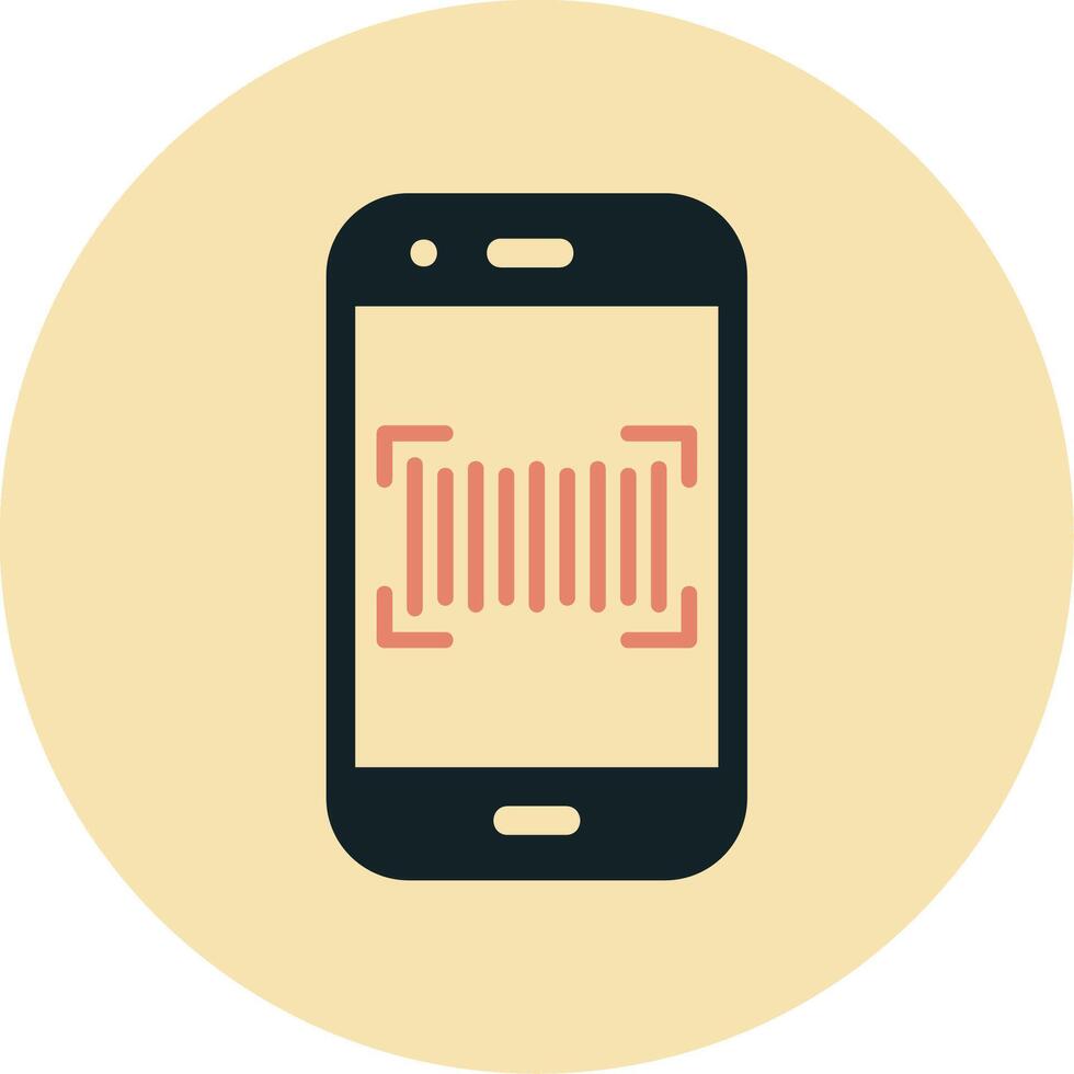 Phone Scanning Vecto Icon vector