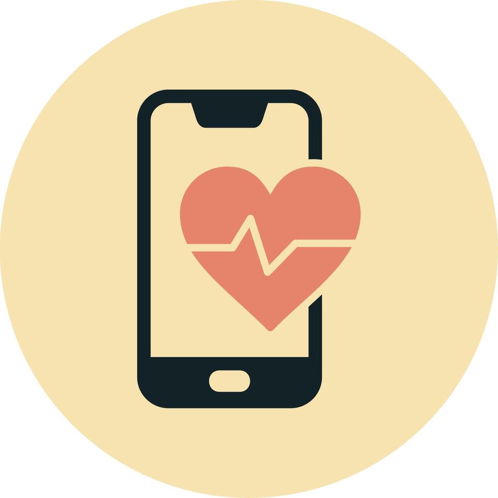 Heart Rate Vecto Icon vector
