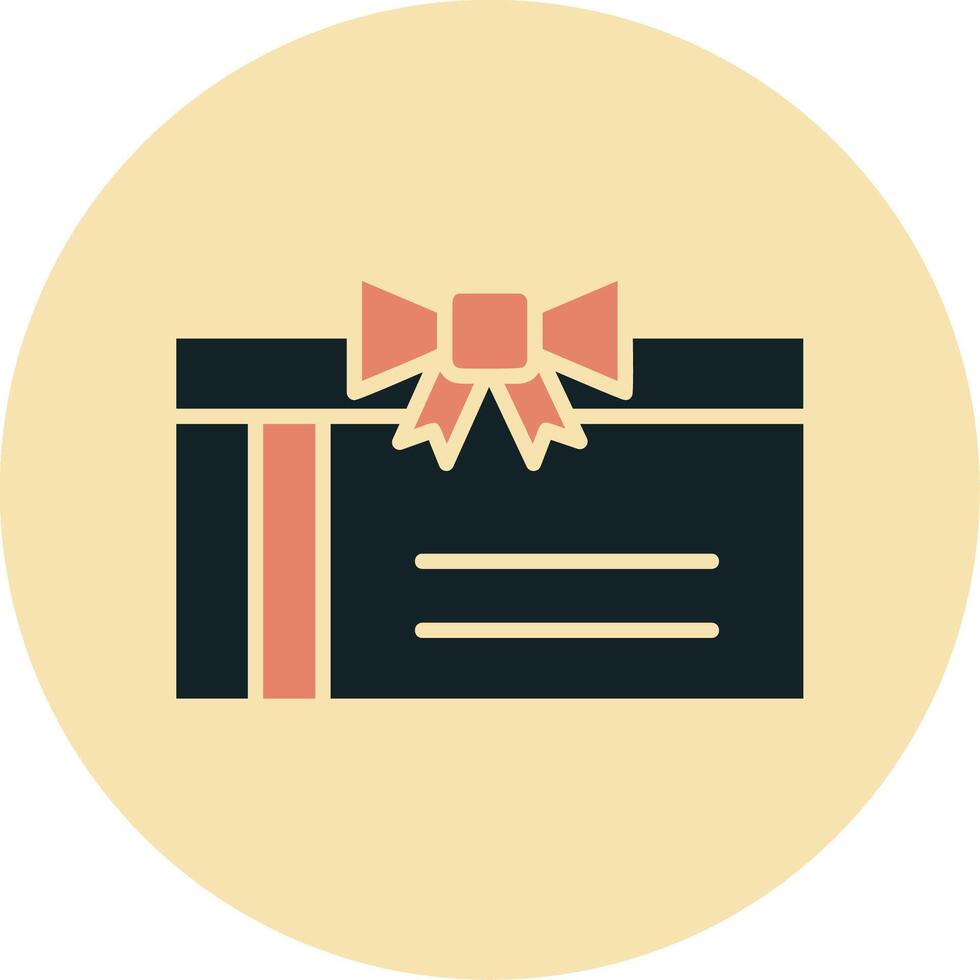 regalo tarjeta vecto icono vector