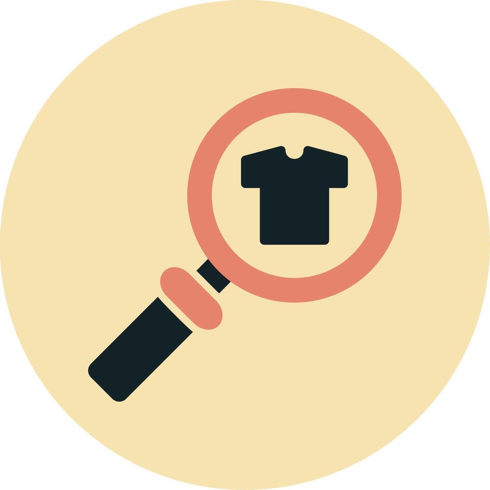 Cloth Search Vecto Icon vector