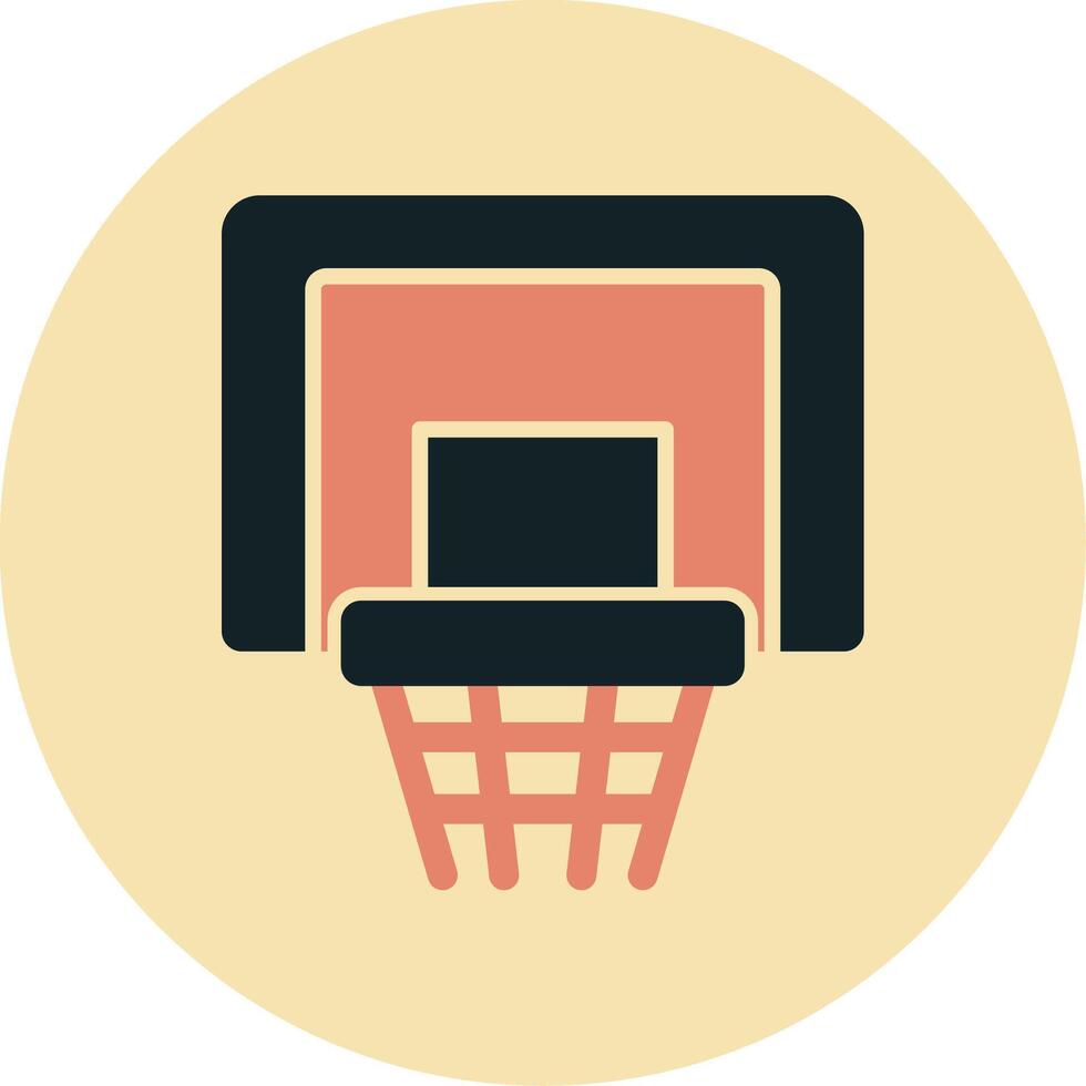 Basketball Hoop Vecto Icon vector