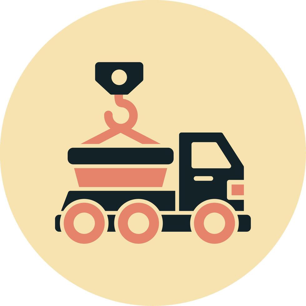 Skip Truck Vecto Icon vector