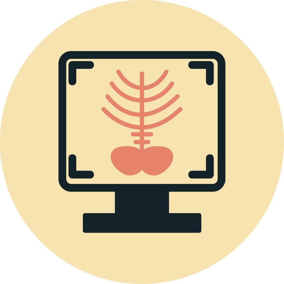 X-ray Bone Vecto Icon vector