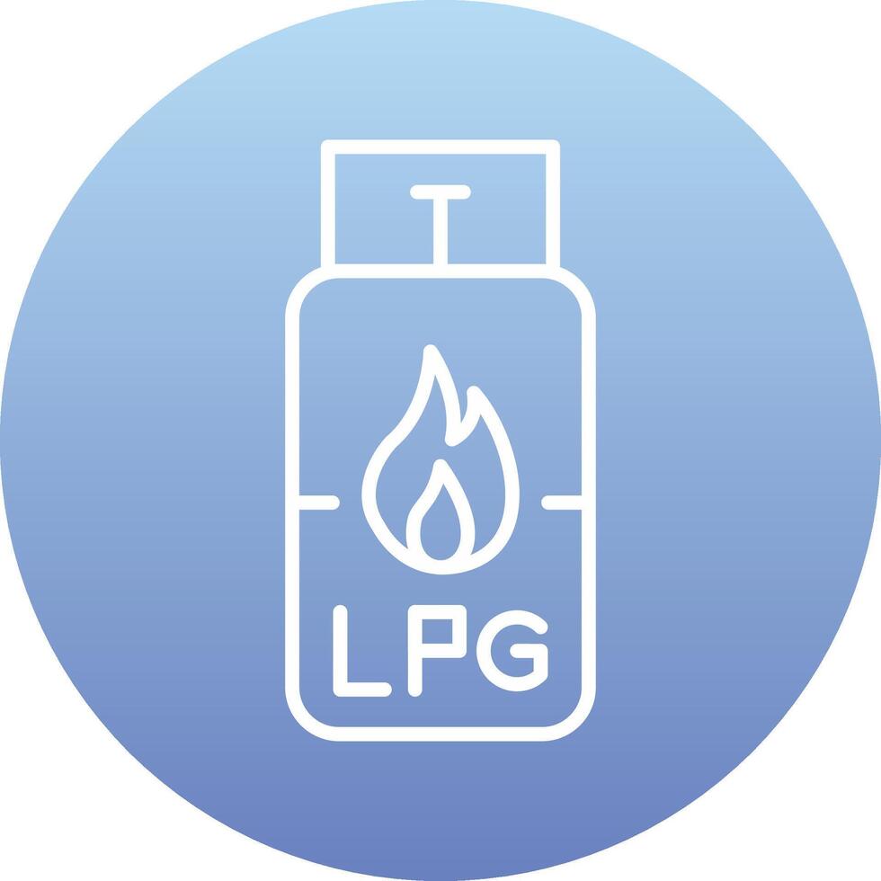 Gas Cylinder Vecto Icon vector