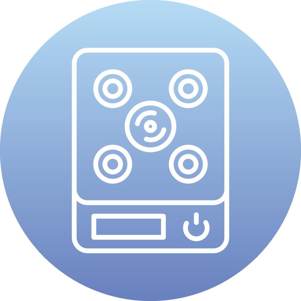 Induction Stove Vecto Icon vector